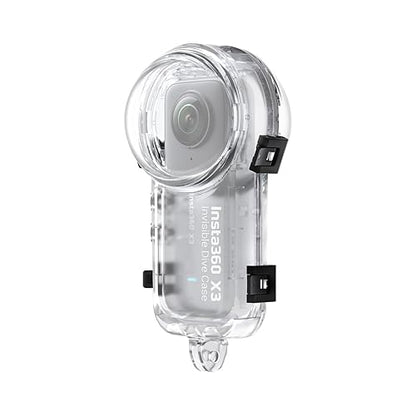 Insta360 X3 Black Underwater Camera Case, Polycarbonate (PC) & Acrylonitrile Butadiene Styrene (ABS), Waterproof to 50m, 131g, 3.3" x 3.3" x 6.1", Underwater Camera Mount