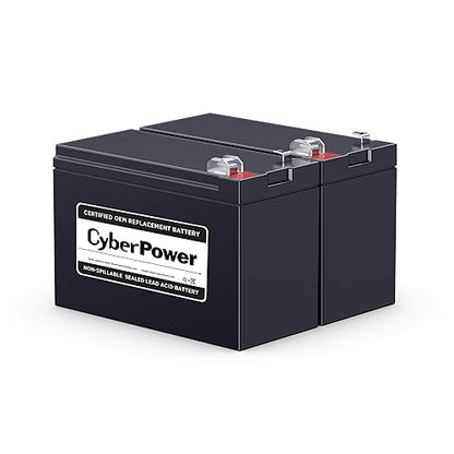 CyberPower RB1270X2C UPS Replacement Battery Cartridge, Maintenance-Free, User Installable, 12V/7Ah