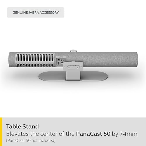 Jabra PanaCast 50 Table Stand – Allows PanaCast 50 Webcam to be Used as a Free-Standing Unit, Compact Design, Ideal for Travelling and for Use in Multiple Locations - Grey PanaCast 50 Table Stand Grey