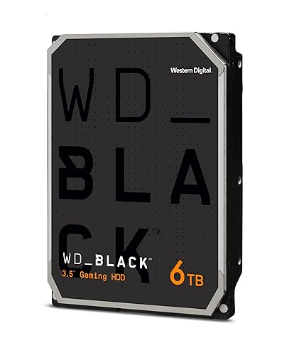 Western Digital 6TB WD_BLACK Performance Internal Hard Drive HDD - 7200 RPM, SATA 6 Gb/s, 256 MB Cache, 3.5" - WD6004FZBX 6TB 256 MB Cache