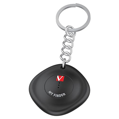 Verbatim My Finder Bluetooth Tracker Item Finder Compatible with Apple Find My (iOS Only) Water Resistant and Dustproof 3pk – Black,White,Purple 3 Pack
