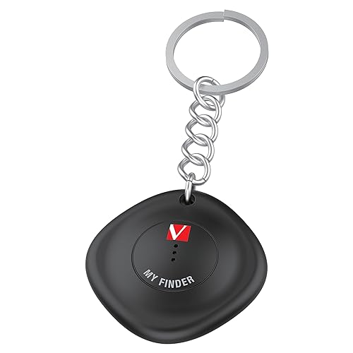 Verbatim My Finder Bluetooth Tracker Item Finder Compatible with Apple Find My (iOS Only) Water Resistant and Dustproof 2pk – Black,White 2 Pack