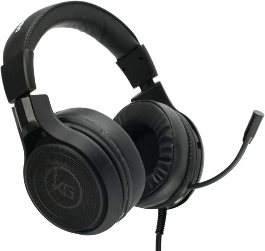 IOGEAR Kaliber NUKLEUS Gaming Headset - Xbox One S/Xbox One - PS4 - PC/Mac &amp; Mobile Devices - 50mm Drivers - Built-in Volume Control - 3.5mm 4-Pole Stereo Plug - Includes Y Adapter for PCs - GHG601