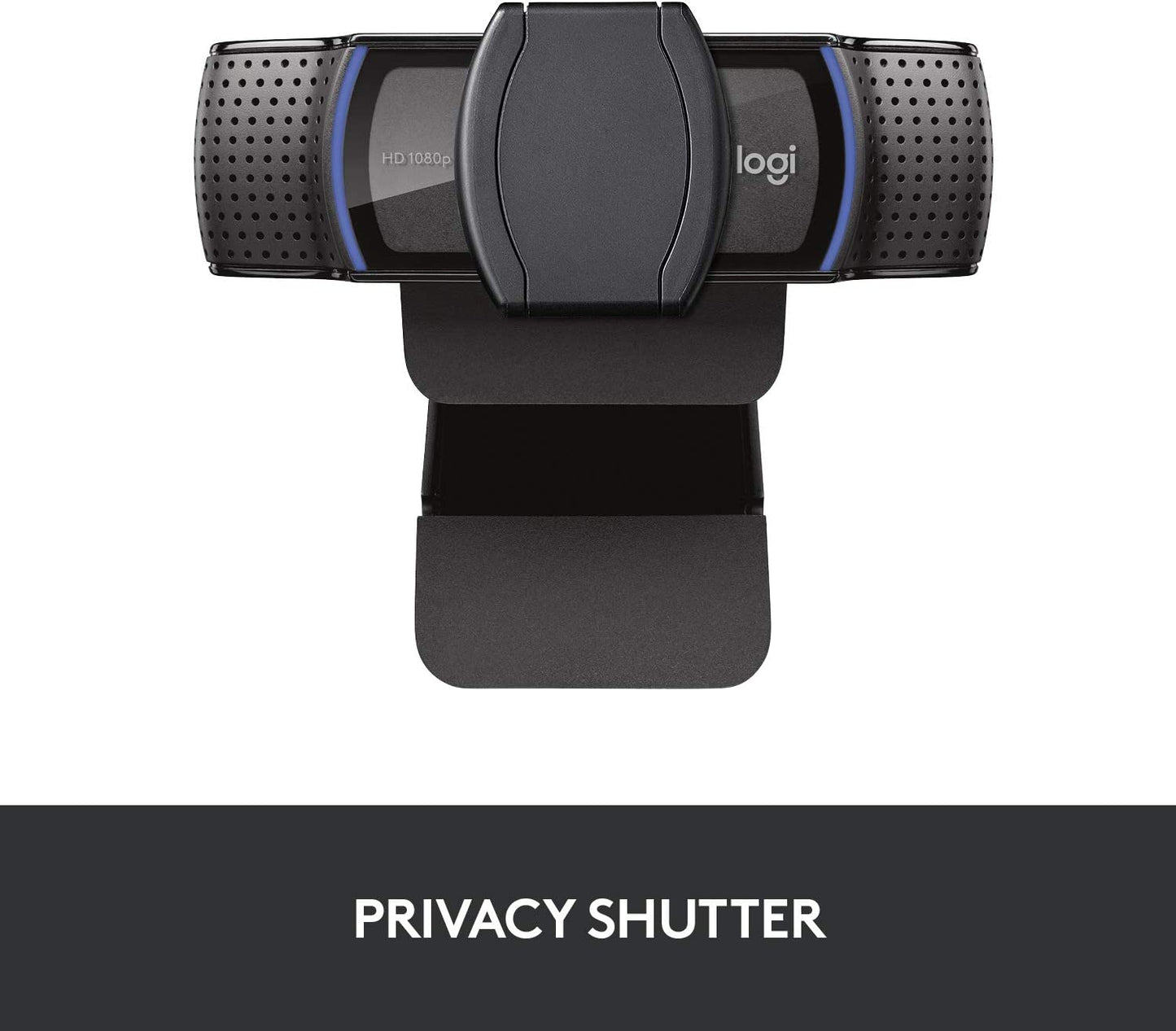 Logitech C920S HD Pro Webcam, Full HD 1080p/30fps Video Calling, Clear Stereo Audio, HD Light Correction, Privacy Shutter, Works with Skype, Zoom, FaceTime, Hangouts, PC/Mac/Laptop/Tablet/XBox - Black