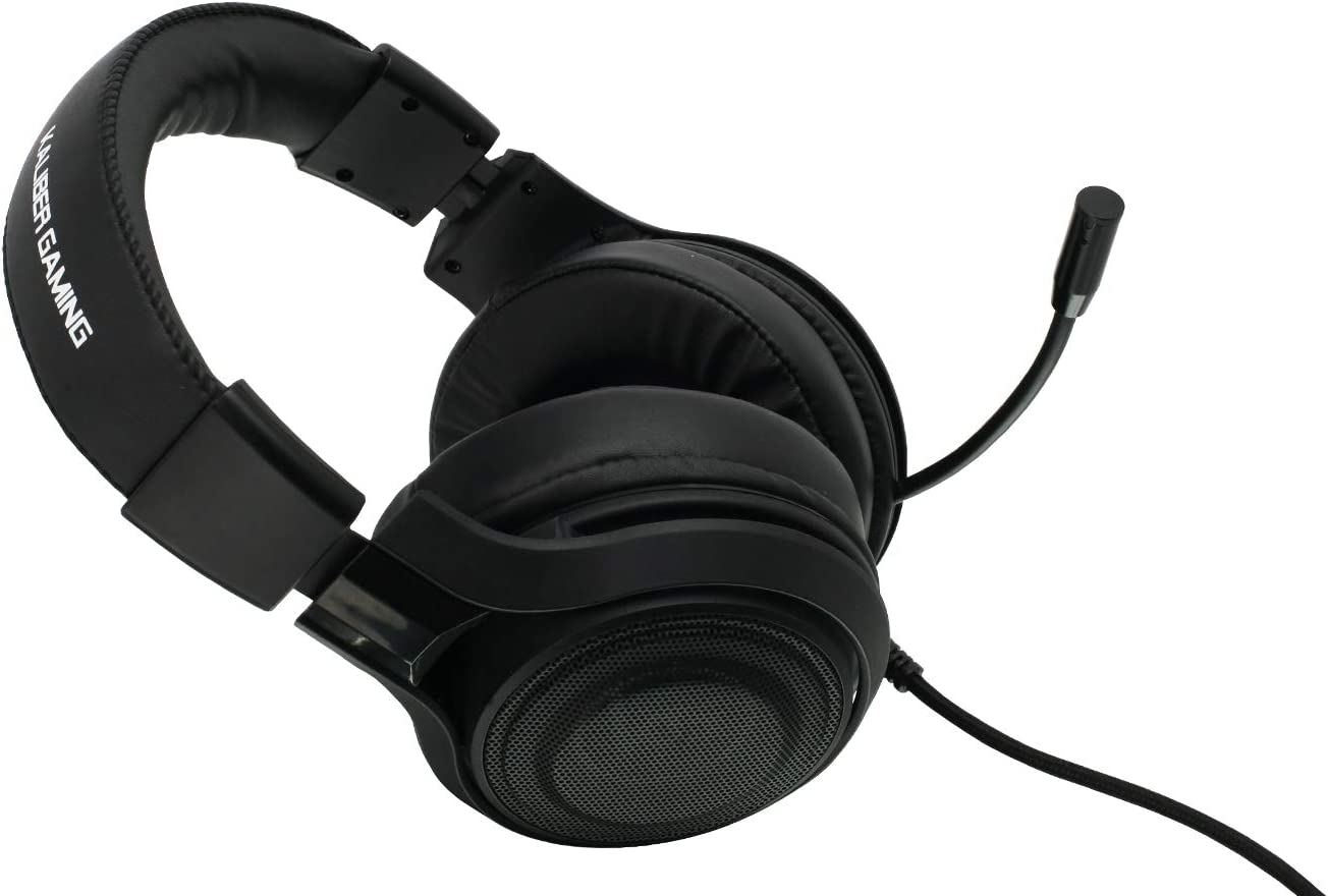 IOGEAR Kaliber NUKLEUS Gaming Headset - Xbox One S/Xbox One - PS4 - PC/Mac &amp; Mobile Devices - 50mm Drivers - Built-in Volume Control - 3.5mm 4-Pole Stereo Plug - Includes Y Adapter for PCs - GHG601