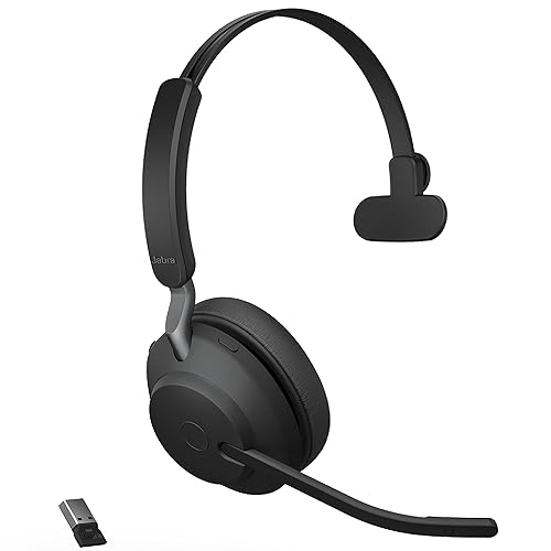Jabra Evolve2 65 USB-A UC Mono with Charging Stand - Black Wireless Headset/Music Headphones