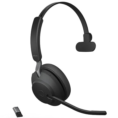 Jabra Evolve2 65 USB-A UC Mono with Charging Stand - Black Wireless Headset/Music Headphones