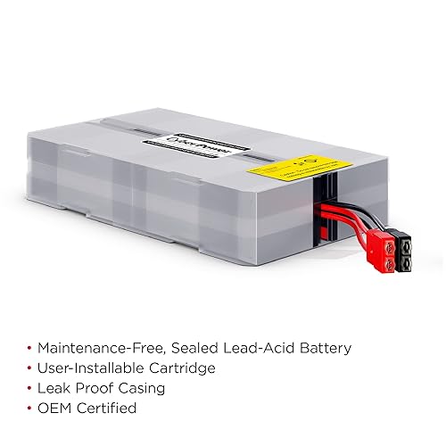 CyberPower RB1270X4G UPS Replacement Battery Cartridge; Maintenance Free; User-Installable, 12V/7Ah