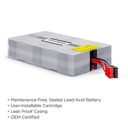 CyberPower RB1270X4G UPS Replacement Battery Cartridge; Maintenance Free; User-Installable, 12V/7Ah