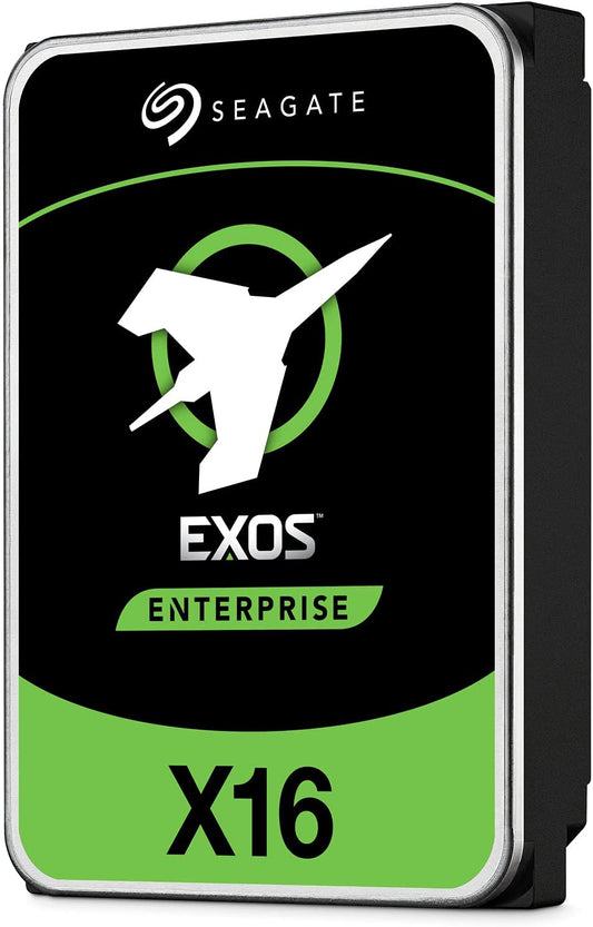Seagate Exos X16 12TB Internal Hard Drive Enterprise HDD - CMR 3.5 Inch Hyperscale SATA 6Gb/s, 7200RPM, 512e/4Kn, 256MB Cache, Frustration Free Packaging (ST12000NM001G) 12 TB