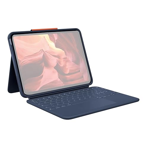 Logitech 920011130 Rugged Combo 4 Touch for iPad (10th gen) - Keyboard and Folio case - Classic Blue