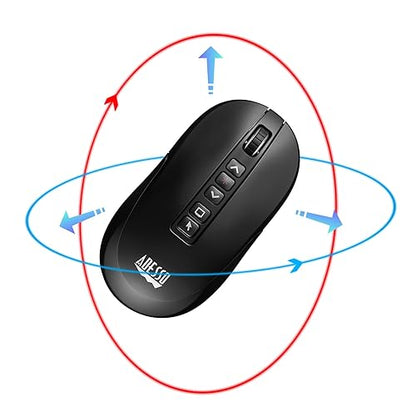 Adesso iMouse P40 Wireless Air Mouse Presenter Clicker with Laser Pointer - USB 2.4 GHz RF Technology, Universal Compatibility