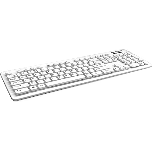 Man & Machine L Cool Keyboard - Cable Connectivity - USB Interface - English (US) - Windows, Linux, Mac - White