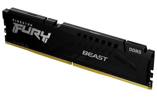 Kingston Fury Beast Black 32GB 5600MT/s DDR5 CL40 XMP 3.0 Ready Computer Memory Single Module KF556C40BB-32