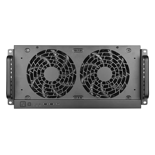 SilverStone Technology RM51 5U Rackmount Server Chassis with Dual 180mm Fans and Enhanced Liquid Cooling Capability, SST-RM51