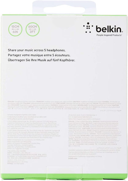 Belkin RockStar 5-Jack Multi Headphone Audio Splitter (Black)