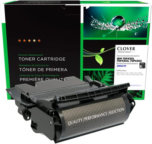 Clover imaging group Clover Remanufactured Toner Cartridge Replacement for IBM 1332/1352/1372 | Black | High Yield