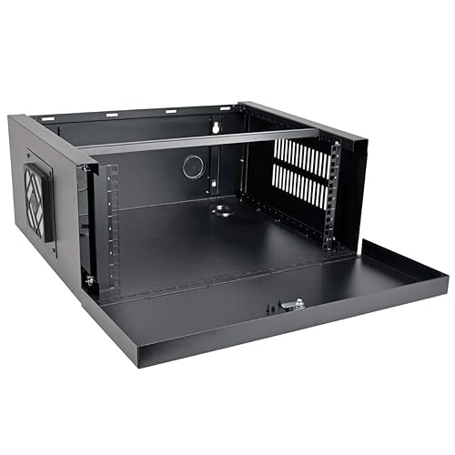 Tripp Lite 5U Security DVR Lockbox Rack Enclosure 60lb Capacity, Black