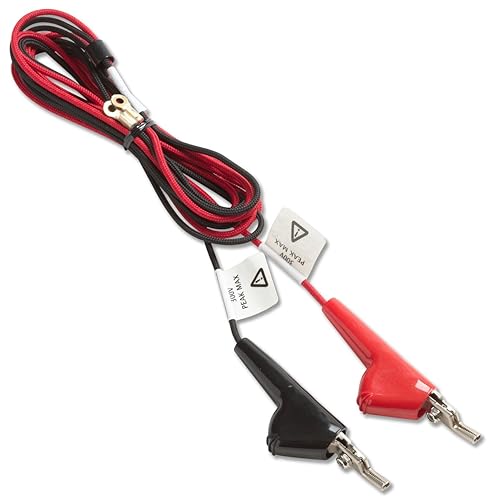 Fluke Networks P4480009 Line Cord with Angled Bed-of-Nails & Piercing Pin Clips, Compatible with TS52 & 40 Series