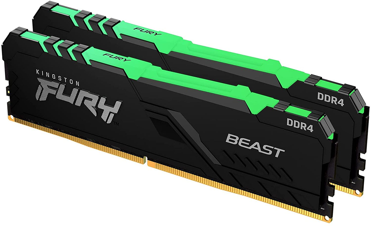 Kingston FURY Beast RGB 32GB (2x16GB) 3600MHz DDR4 CL18 Desktop Memory Kit of 2 KF436C18BBAK2/32 3600MHz 32GB (2x16GB) RGB