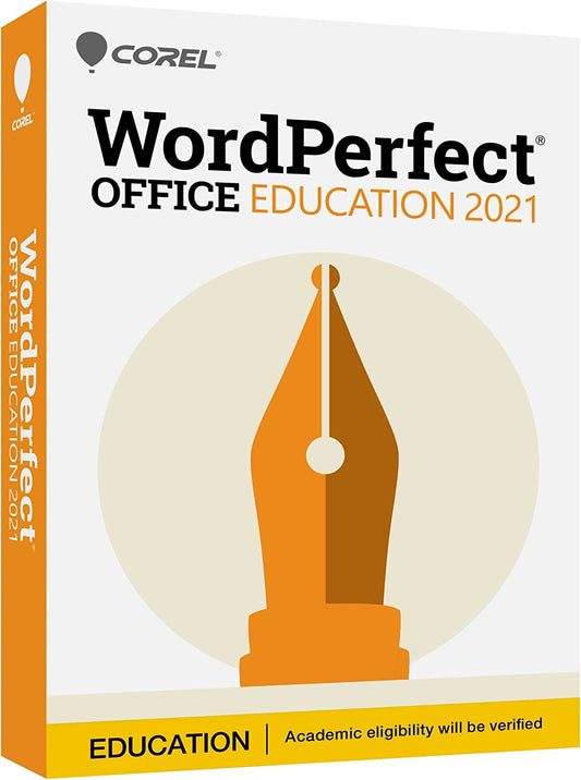 Corel WordPerfect Office Education 2021 | Office Suite of Word Processor, Spreadsheets &amp; Presentation Software [PC Disc]