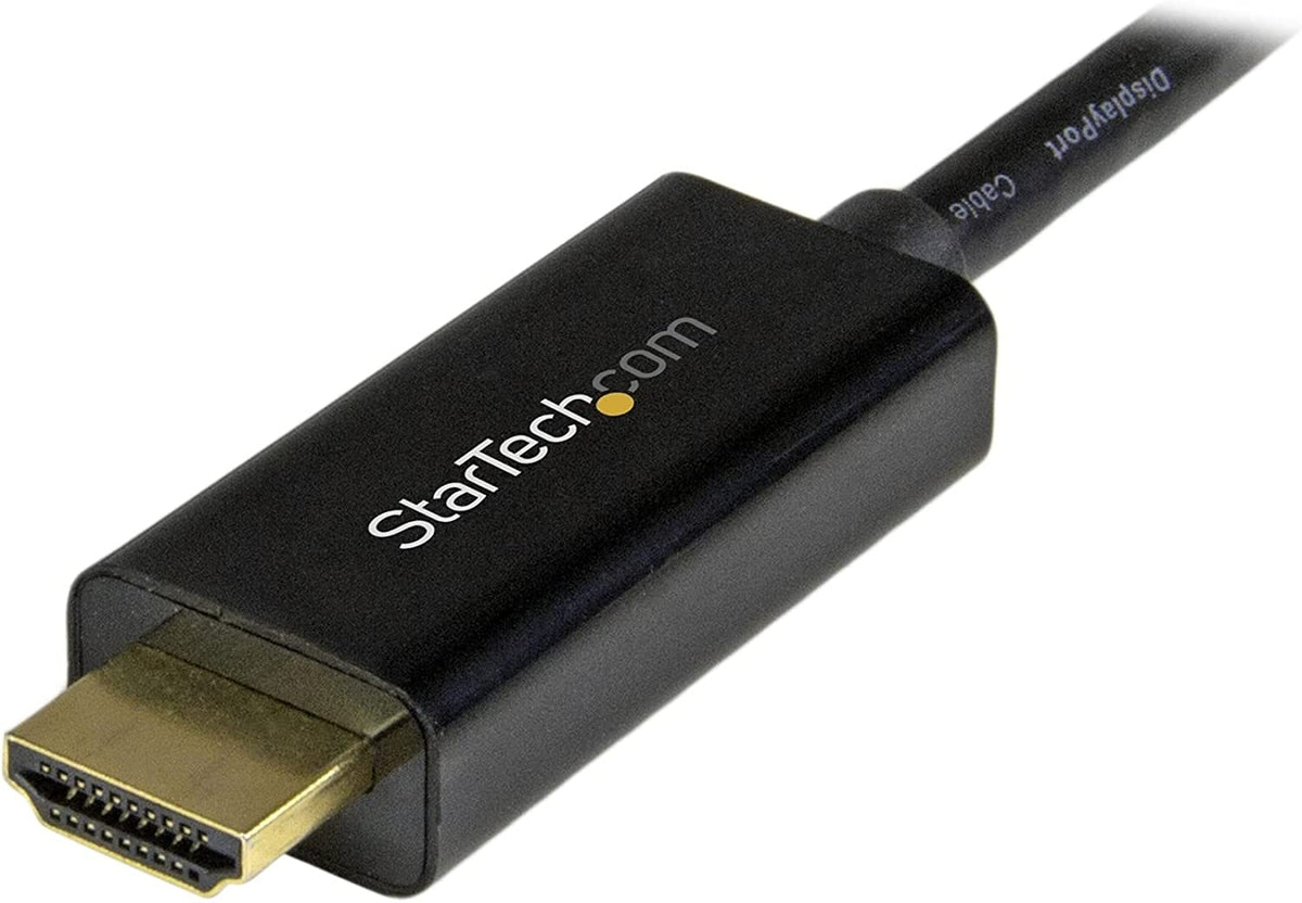 StarTech.com 15ft (5m) Mini DisplayPort to HDMI Cable - 4K 30Hz Video - mDP to HDMI Adapter Cable - Mini DP or Thunderbolt 1/2 Mac/PC to HDMI Monitor/Display - mDP to HDMI Converter Cord (MDP2HDMM5MB) 15 ft / 5 m Black