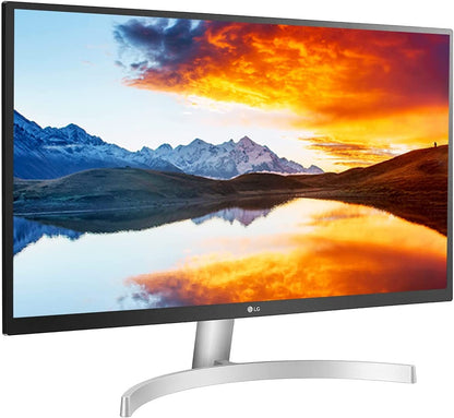 LG UHD 27-Inch Computer Monitor 27UL500-W, IPS Display with AMD FreeSync and HDR10 Compatibility, White 27 inch UHD Tilt