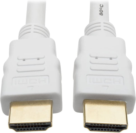 Tripp Lite P568-025-WH High Speed HDMI 4K Cable, Ultra HD Digital Video Audio 4K @ 30Hz M/M, 25', White 25 ft. White
