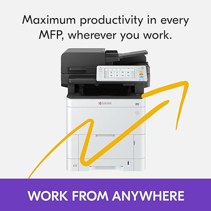 KYOCERA ECOSYS MA3500cifx All-in-One Color Laser Printer (Print/Copy/Scan/Fax), 37 ppm, 1200 dpi, Gigabit Ethernet & HyPAS Capable, 7 inch Touchscreen Panel, Dual Scan Document Processor