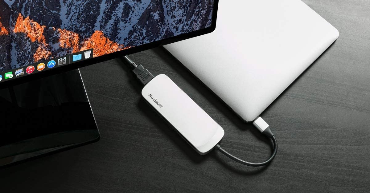 Kingston Nucleum USB C Hub, 7-In-1 Type-C-Adapter Hub Connect USB 3.0, 4K HDMI, SD and MicroSD-Card, USB Type-C Charging for MacBook, Chromebook, and Other USB Type-C devices