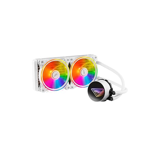 XPG Levante X 240 White All-in-One ARGB CPU Liquid Cooler - 4.72" Maximum Fan Diameter -2000 RPM - Fluid Dynamic Bearing - 4-Pin PWM(LEVANTEX240-BKCWW)