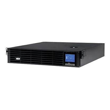 Tripp Lite Smart 1000VA Double-Conversion UPS, 900W 208/230V, 6 C13 Outlets, Pure Sine Wave, Network Card Option, USB & DB9, 2U Rackmount, 2-Year Warranty & $250,000 Insurance (SUINT1000LCD2U)