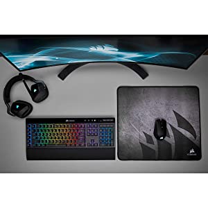 CORSAIR K57 RGB Wireless Gaming Keyboard - <1ms response time with Slipstream Wireless - Connect with USB dongle, Bluetooth or wired - Individually Backlit RGB Keys, Black