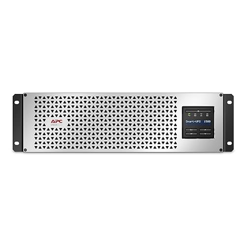 APC Smart-UPS 1500VA Lithium Ion UPS, SMTL1500RM3UCNC, Short Depth, Pure Sine Wave Rack Mount UPS with Network Card 1500VA Includes NMC UPS
