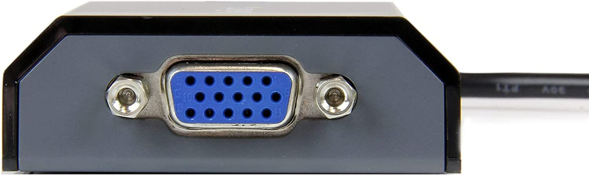 StarTech.com USB to VGA Adapter - 1920x1200 - External Video &amp; Graphics Card - Dual Monitor - Supports Mac &amp; Windows and Mirror &amp; Extend Mode (USB2VGAPRO2),Black USB 2.0 to VGA (DL Certified)
