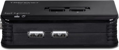 TRENDnet 2-Port USB KVM Switch and Cable Kit, 2048 x 1536 Resolution, Device Monitoring, Auto-Scan, Audible Feedback, USB 1.1, Compliant with Windows and Linux, Hot-Pluggable, White, TK-207K 2 Port USB w/ Cables