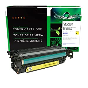 Clover imaging group Clover Remanufactured Toner Cartridge Replacement for HP CE402A (HP 507A) | Yellow Yellow box 9
