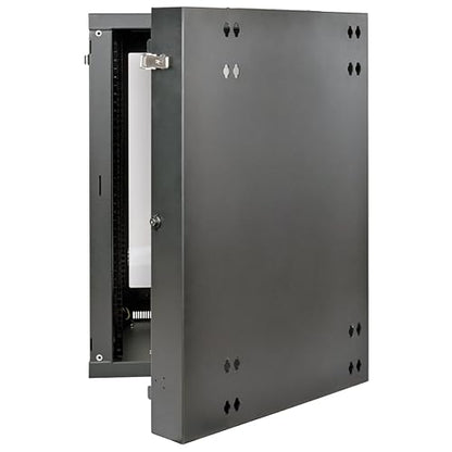 Tripp Lite 18U Wall Mount Rack Enclosure Server Cabinet with Acrylic Glass Door, Hinged Back, 24.5 Deep, UPS-Depth 18U Hinged + Glass Door