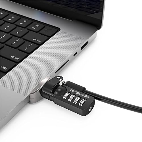 Compulocks Ledge Lock Adapter and Combination Cable Lock for MacBook Pro 16 M1 & M2