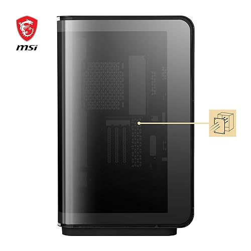 MSI MEG Maestro 700L PZ Mid Tower Gaming Case, Aluminum Unibody Design, Support Back-Connect Motherboard, One Piece 270-degree Panoramic Tempered Glass
