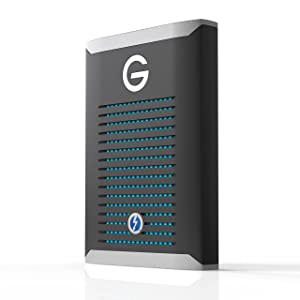 SanDisk Professional 2TB G-Drive PRO SSD - Ultra-Rugged Portable External NVMe Solid State Drive, Up to 2800MB/s, Thunderbolt 3 (40Gbps) - SDPS51F-002T-GBANB Previous Generation 2TB