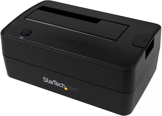 StarTech.com USB 3.1 (10Gbps) Single-Bay Dock for 2.5"/3.5" SATA SSD/HDD - USB 3.1 Hard Drive Docking Station with UASP (SDOCKU313) Black