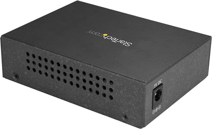 StarTech.com Singlemode (SM) SC Fiber Media Converter for 10/100/1000 Network - 10km - Gigabit Ethernet - 1310nm - w/Auto Negotiation (MCMGBSCSM10) 1"x4.1"x2.8" No Chassis Mount