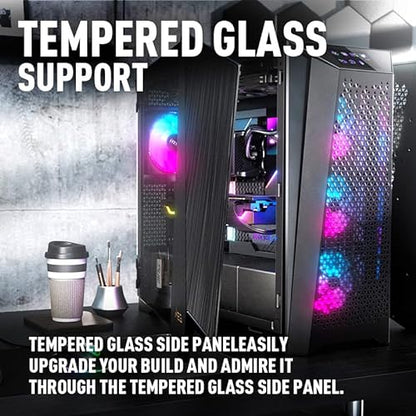 MSI MEG Prospect 700R – 4.3 Touch Panel Display - Tempered Glass Side Panel - Vertical GPU Mount – 4X ARGB 120mm Fan – Liquid Cooling Support up to 360mm Radiator x 1 – Cable Management System