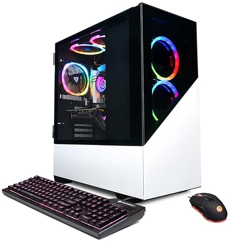 CyberPowerPC Gamer Supreme Liquid Cooled Gaming Desktop Computer, AMD Ryzen 9 7900X 4.7GHz, 16GB RAM, 2TB SSD, NVIDIA GeForce RTX 4070 12GB, Windows 11 Home, White