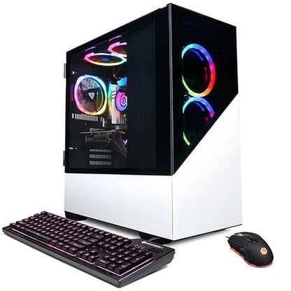 CyberPowerPC Gamer Supreme Liquid Cooled Gaming Desktop Computer, AMD Ryzen 9 7900X 4.7GHz, 16GB RAM, 2TB SSD, NVIDIA GeForce RTX 4070 12GB, Windows 11 Home, White