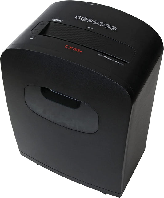Royal 29186X CX112X 12-Sheet Crosscut Shredder. 12 Sheet