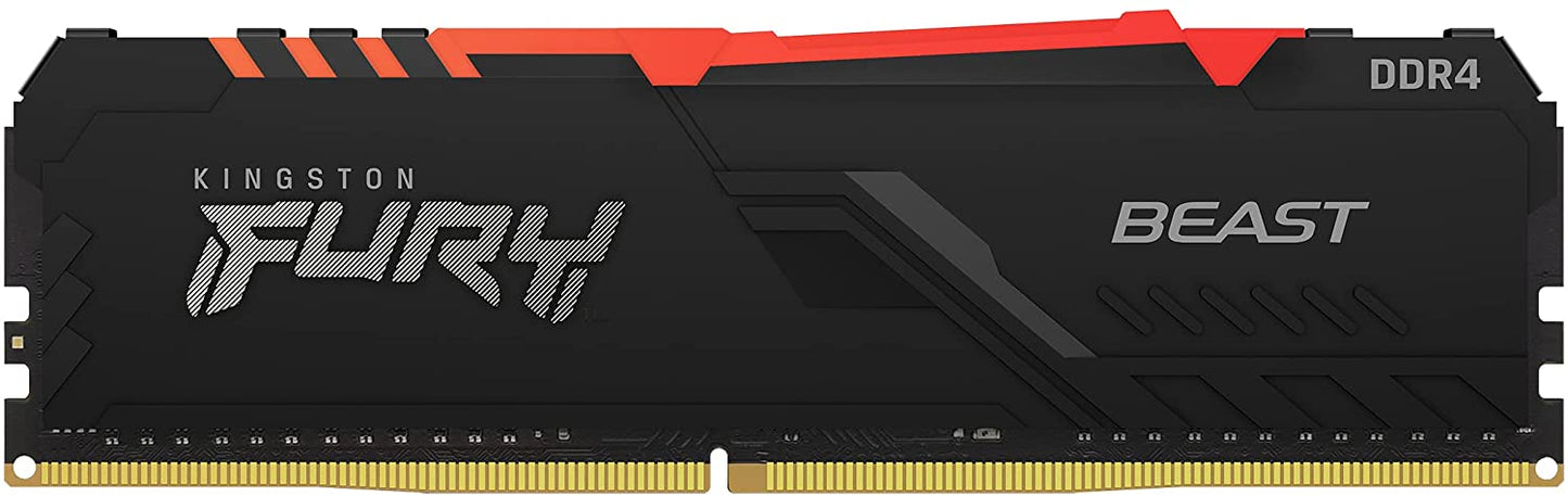 Kingston FURY Beast RGB 32GB (2x16GB) 3600MHz DDR4 CL18 Desktop Memory Kit of 2 KF436C18BBAK2/32 3600MHz 32GB (2x16GB) RGB