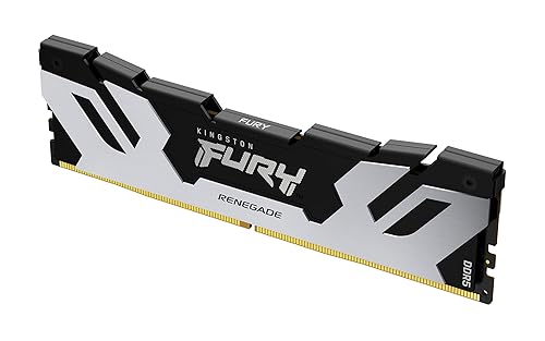 Kingston Fury Renegade 16GB 7200MT/s DDR5 CL38 DIMM Desktop Memory Single Module | Intel XMP 3.0 | Overclocking Stability | KF572C38RS-16 7200MT/s 16GB