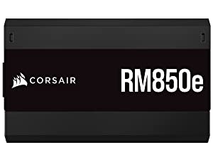 Corsair RM850e (2023) Fully Modular Low-Noise ATX Power Supply - ATX 3.0 &amp; PCIe 5.0 Compliant - 105°C-Rated Capacitors - 80 Plus Gold Efficiency - Modern Standby Support - Black
